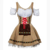 Anneliese | Oktoberfest beer girl dress aesthetic look - Brown / S
