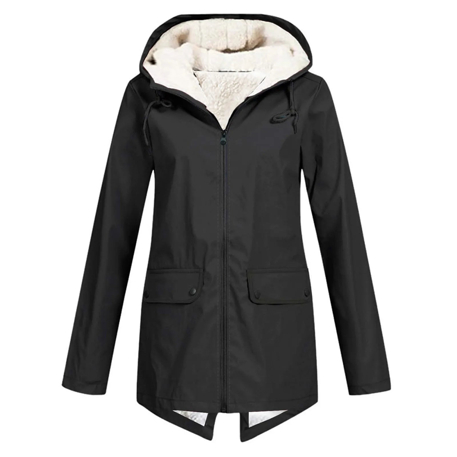 Lalaine™ | Waterproof and windproof rain jacket - Black / S