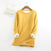 Tina - Comfortable fleece jumper - Sweater - Yellow / S