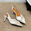 Nadja | Elegant women's kitten heels - White / 36
