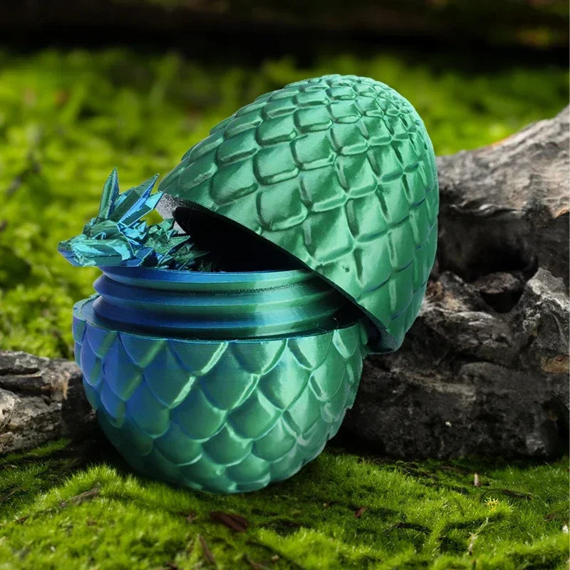 ZauberDrachen™ | Bring fantasies to life! | 1+1 FOR FREE TODAY! - 9 cm egg / 22 cm dragon / Laser green