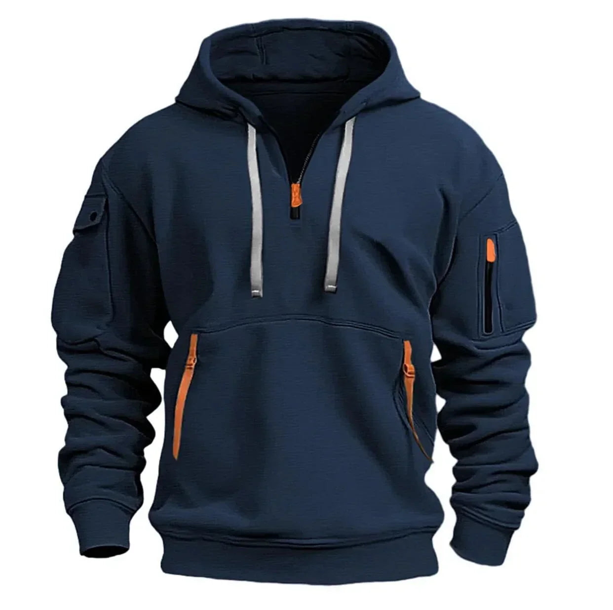 Sven™ - Casual hoodie - Dark blue / S