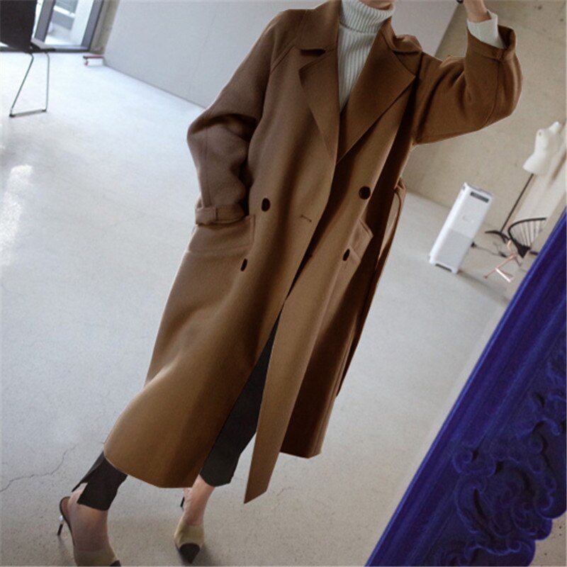 Melina™ | Stylish long coat - Beige / S