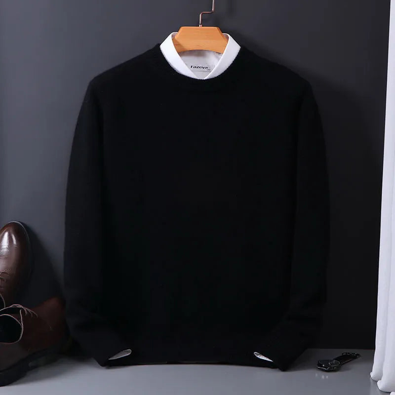 Lukas™ - Comfortable knitted jumper - Black / M