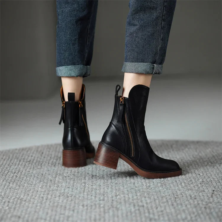 CAROLINE™ | STYLISH BOOTS - Black / 35