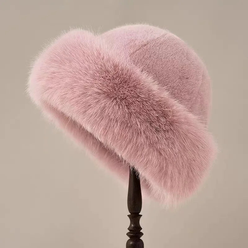 Nelle™ | Elegant fur hat - Pink