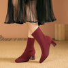 Sona™ - Elegant boots with a high heel - Bottine - Red / 35