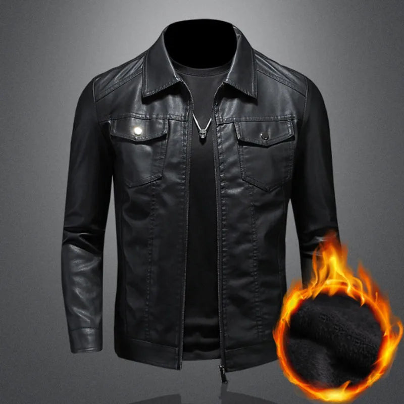 Giovanni | Deluxe Leather Jacket - Black / L