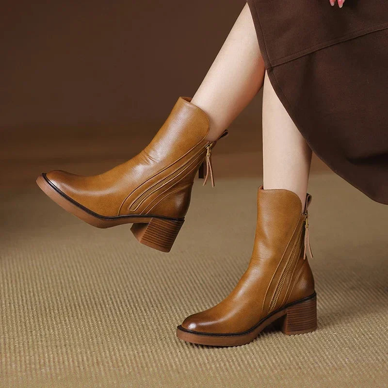 CAROLINE™ | STYLISH BOOTS - Brown / 35