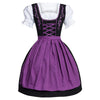 Pink | Oktoberfest beer girl dress - Purple / M