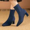 Sona™ - Elegant boots with a high heel - Bottine - Navy blue / 35