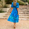 Janella | Elegant Midi Dress with V-Neck
