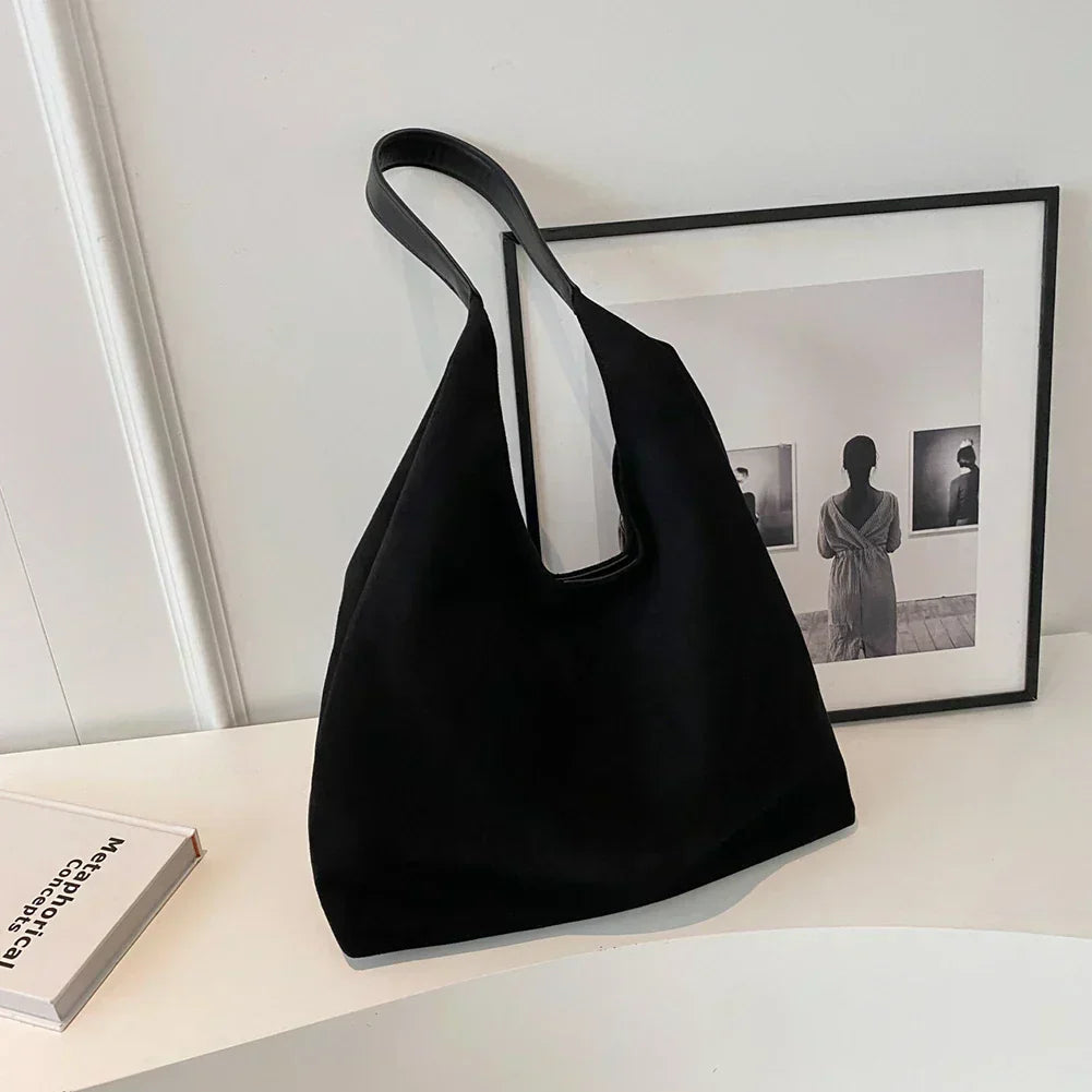 Zerra | elegant suede bag - SM0226 - Black
