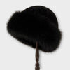 Zandra - Mongolian fur hat - Black