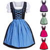 Pink | Oktoberfest beer girl dress - Blue / M