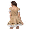 Anneliese | Oktoberfest beer girl dress aesthetic look - Brown / S