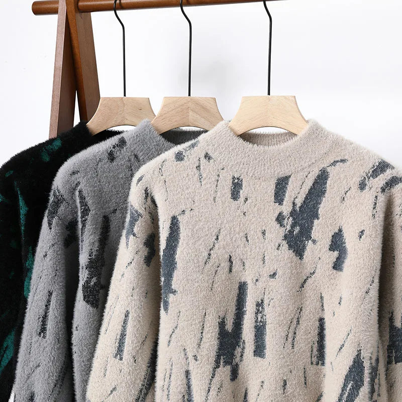 Rafael™ - Cosy wool jumper - Khaki / XS