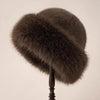 Nelle™ | Elegant fur hat - Dark brown
