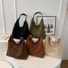 Zerra | elegant suede bag - SM0226 - Brown