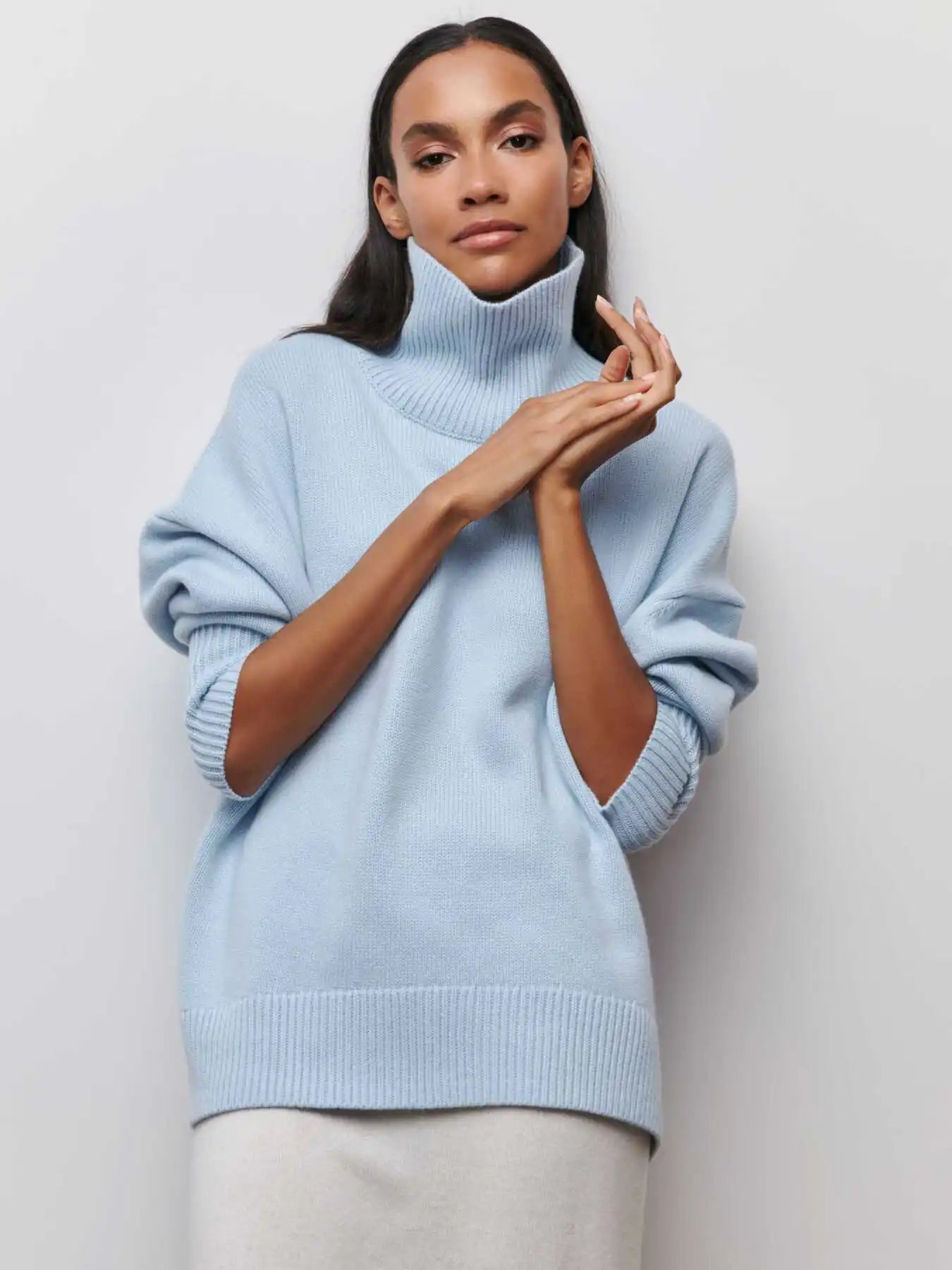 Seraphina™ | Stylish turtleneck sweater for women