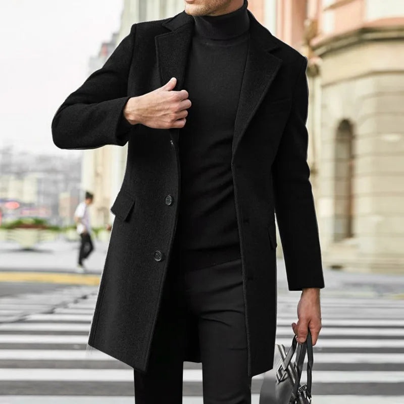 Jorin™ | elegant men's winter jacket - grey / XS