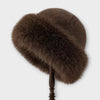 Zandra - Mongolian fur hat - Brown