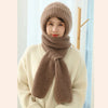 Lizza | hat and cosy scarf - Brown
