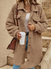 Sally™ - Autumn & winter fleece thick jacket - Khaki / S