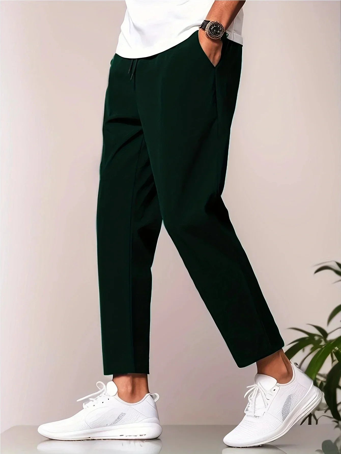 Giorgio™ - Premium casual trousers - Dark green / S