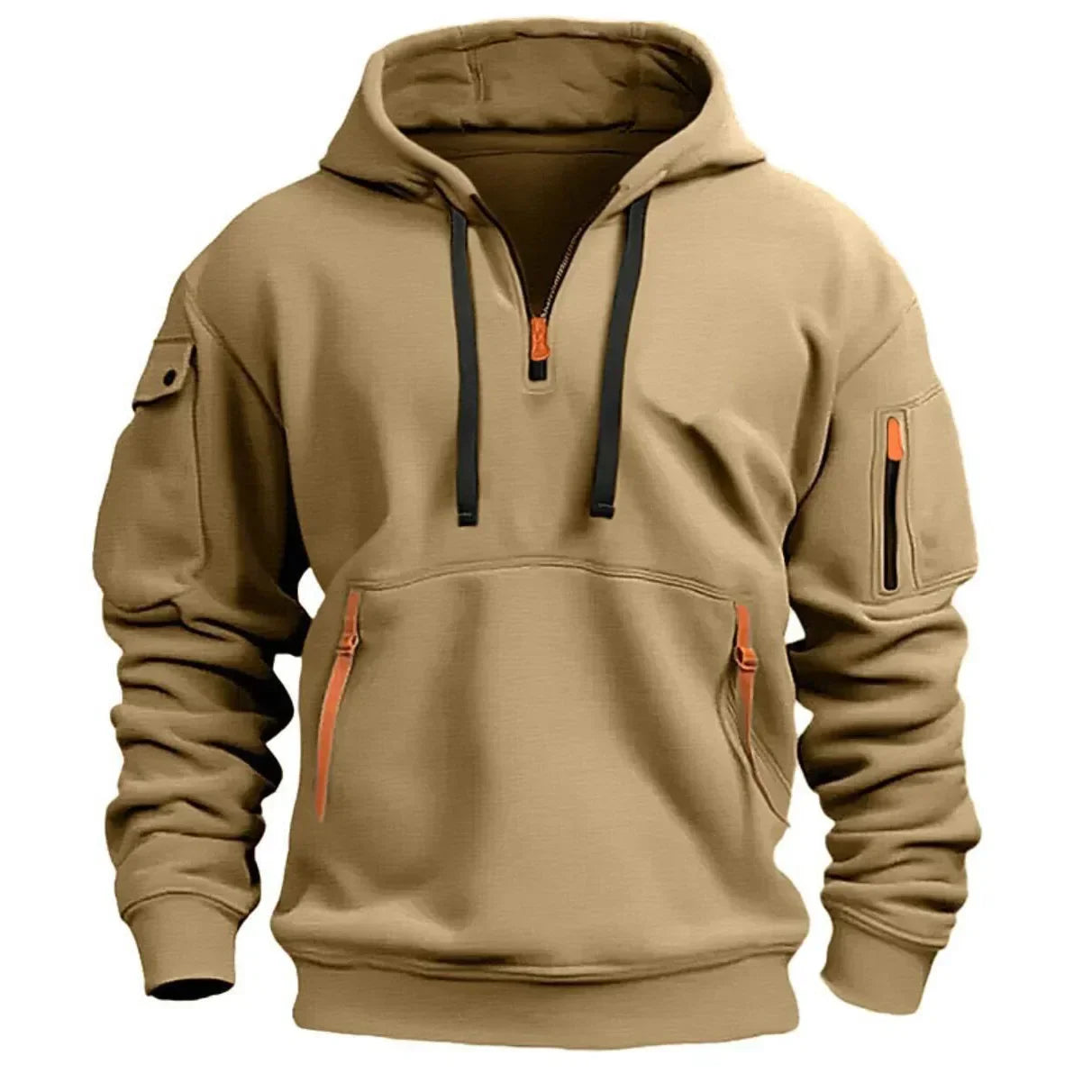 Sven™ - Casual hoodie - Beige / S