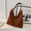 Zerra | elegant suede bag - SM0226 - Brown