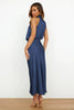 Rochelle | Feminine Satin Dress with Halter Neckline