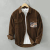 Oskar™ - Modern patchwork shirt - Brown / M