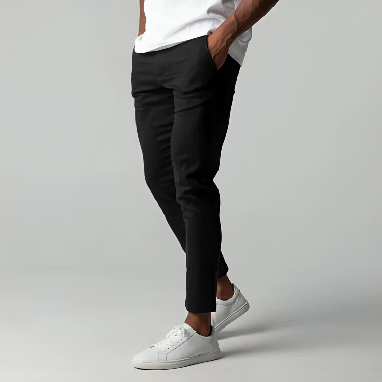 Felix™ | Elegant chinos - Black / XS
