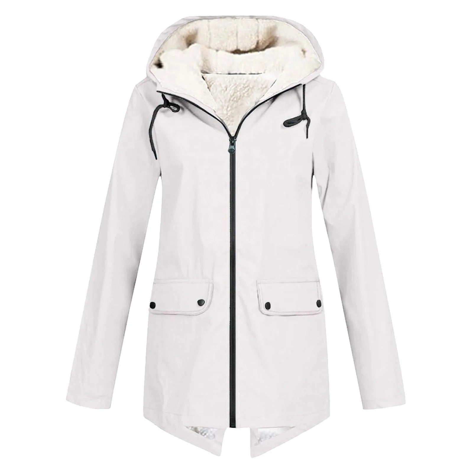 Lalaine™ | Waterproof and windproof rain jacket - White / S