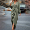 Kathleen | Feminine midi dress in wrap style