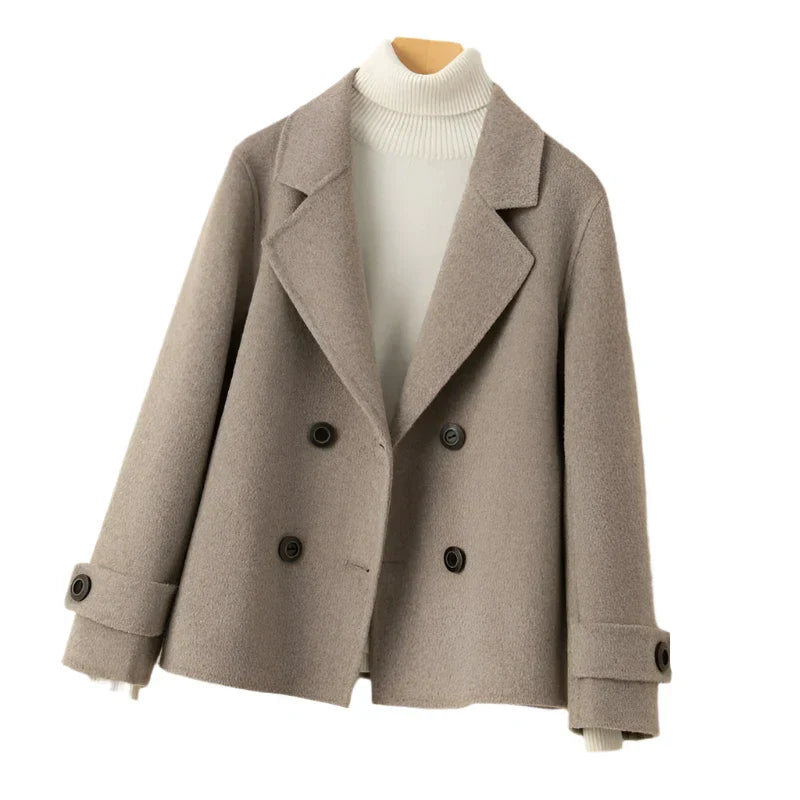 Vivienne™ - Elegant cashmere blazer - Coffee / S
