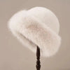 Nelle™ | Elegant fur hat - White