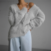 Giselle™ | Fine cardigan - Cardigans - Smoke grey / S