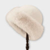 Zandra - Mongolian fur hat - White