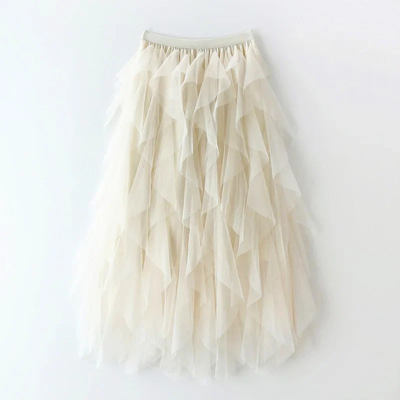 Camille | Elasticated A-line skirt