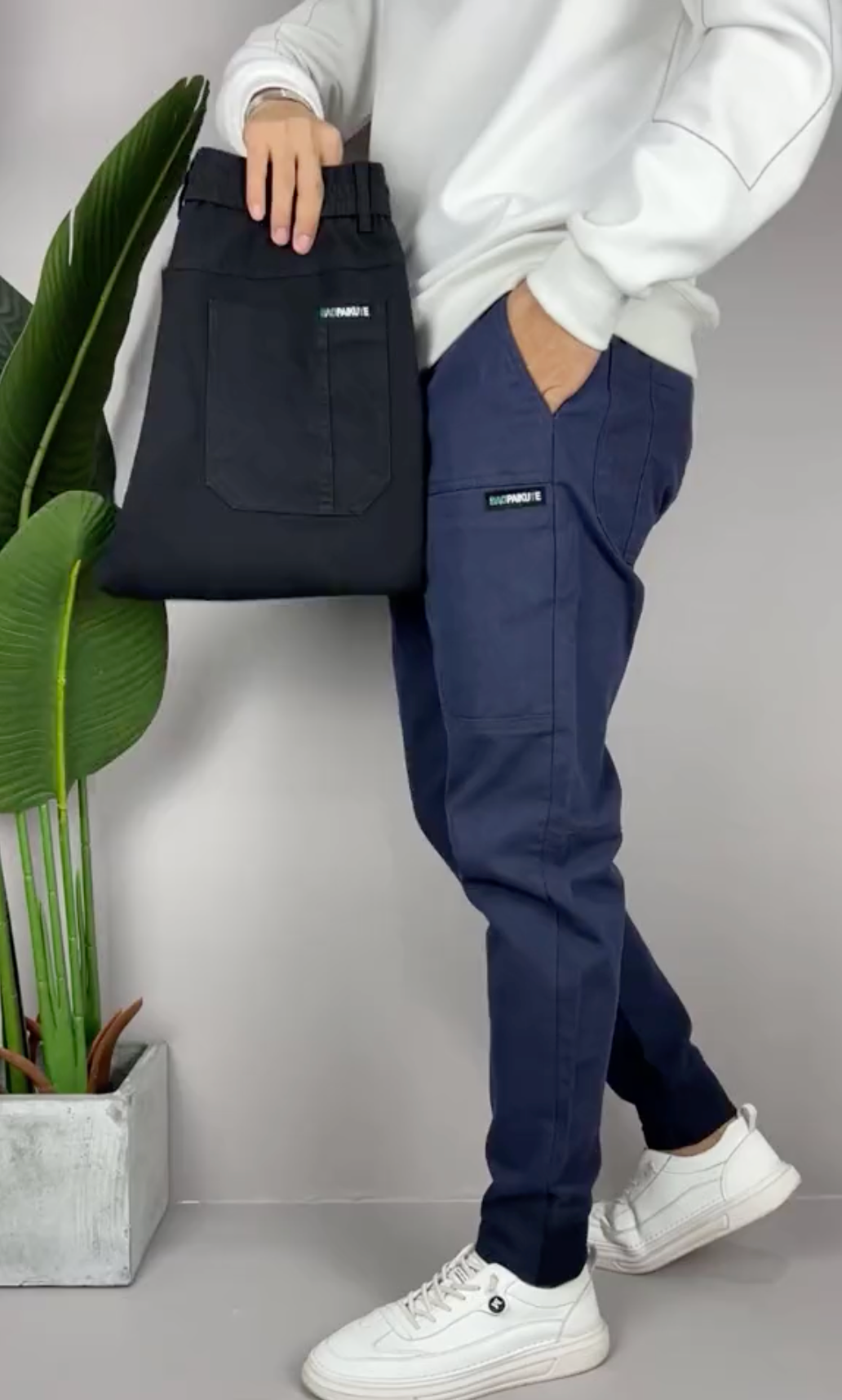 Enzo™ - Premium stretch cargo trousers - Blue / XS | 29 (50-60kg)