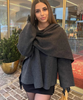 Leona™ - Cosy coat with integrated scarf - Sweaters - S