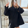 Xarra™ - Aesthetic oversized blazer - Black / S