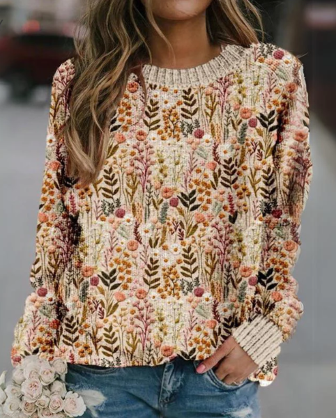 Lola™ | Comfortable floral jumper - kleding - S