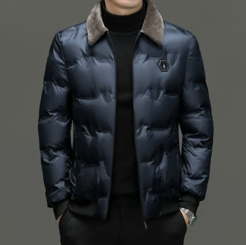 Aksel™ - Weatherproof outdoor jacket - Navy blue / XS