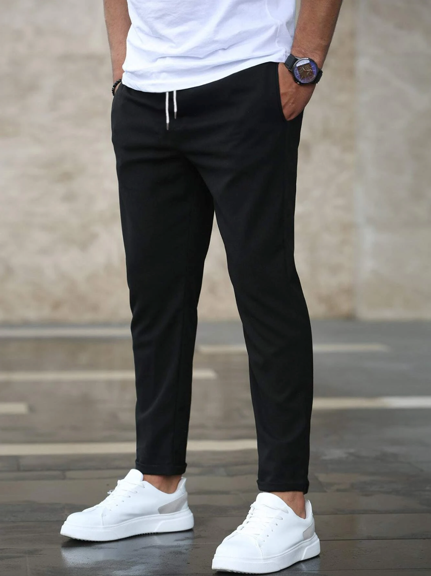 Elian™ | Classic comfort trousers - Herrenhose - Black / S