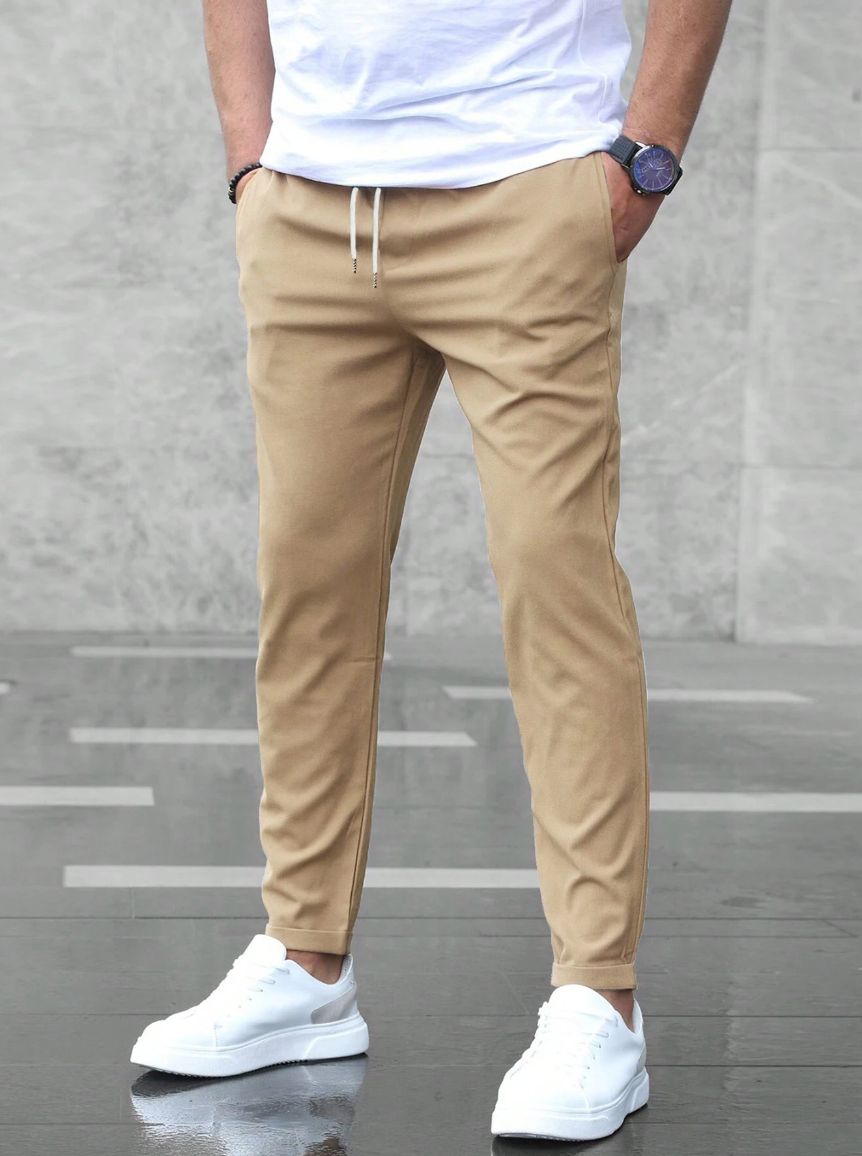 Elian™ | Classic comfort trousers - Herrenhose - Beige / S