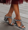 Vian | Block Heel Sandals with Unique Design
