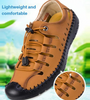 Ethan™ | Aviator Leather Sandals with Wrapped Toe